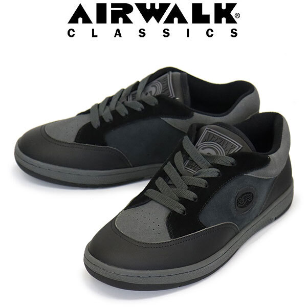 AIR WALK CLASSICS (エアーウォーク クラシックス) AWC1004 AIR WALK ENIGMA LOW エニグマ スニーカー 300 BLACK AW00926.5cm拍卖