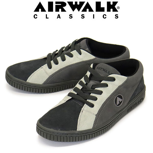 AIR WALK CLASSICS (エアーウォーク クラシックス) AWC1003 AIR WALK ONE スニーカー 350 GRAY AW00726.5cm拍卖