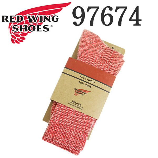 REDWING (レッドウィング) 97674 Full Crew フルクルー 靴下 スカーレット L拍卖
