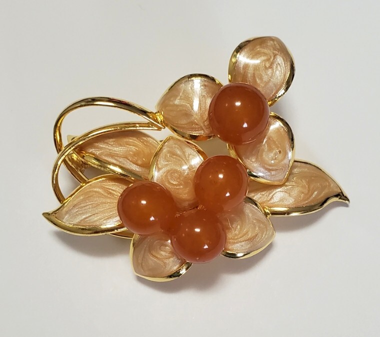 琥珀 コハク ブローチ レディース アクセサリー 13,7g 美品拍卖