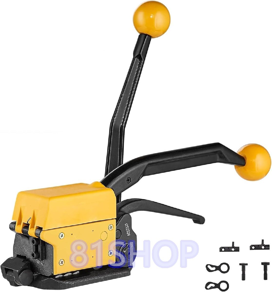 シールレス結束機 帯鉄用 手動梱包機 バンド結束機 引締機 業務用 高強度合金鋼製 高張力 封緘機 バンド幅12.7~19MM 厚さ 0.38~0.7MM拍卖