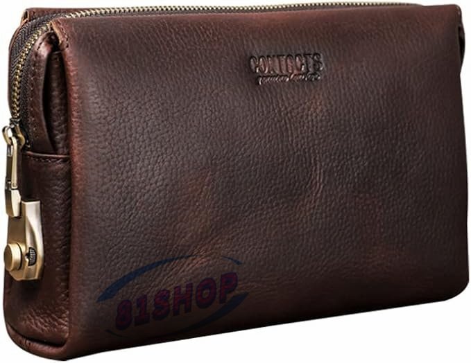 「81SHOP」 天然 牛革 セカンドバッグ メンズ バッグ クラッチ バッグ 小さい パスワードロックボタン付 カード6枚収納可 厚手 本 革 レザ拍卖