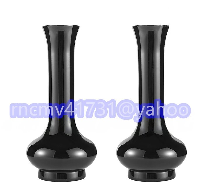 「密教法具 寺院仏具」大型 寛通型 五具足*花立1対*9寸 漆着色(黒色)仕上げ 真鍮製拍卖