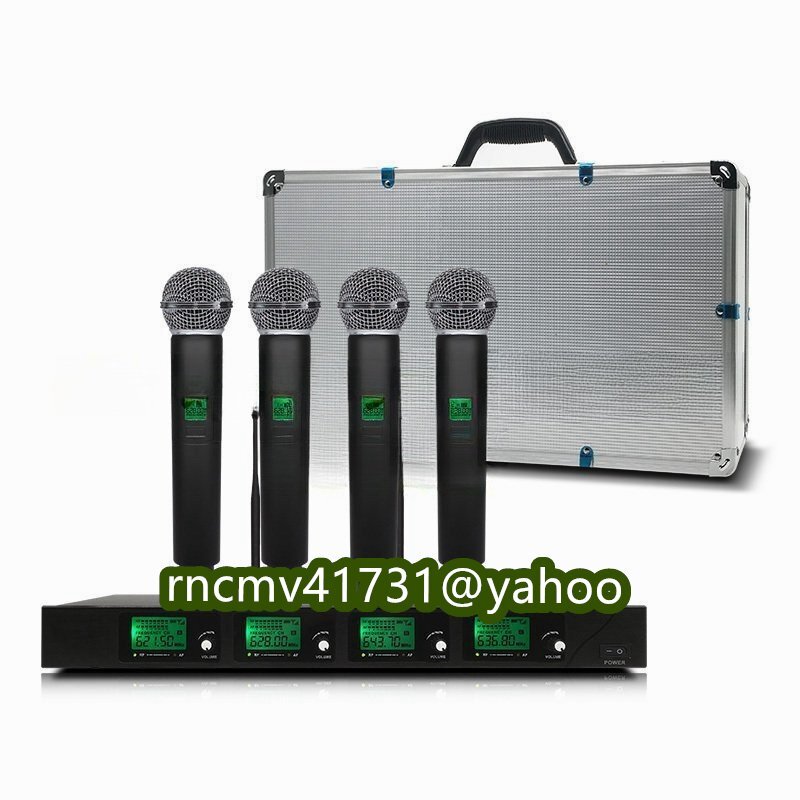 「81SHOP」プロフェッショナル?ワイヤレスマイクシステム?UHF?4CH?カラオケマイクスタジオ?会議室?パーティー拍卖