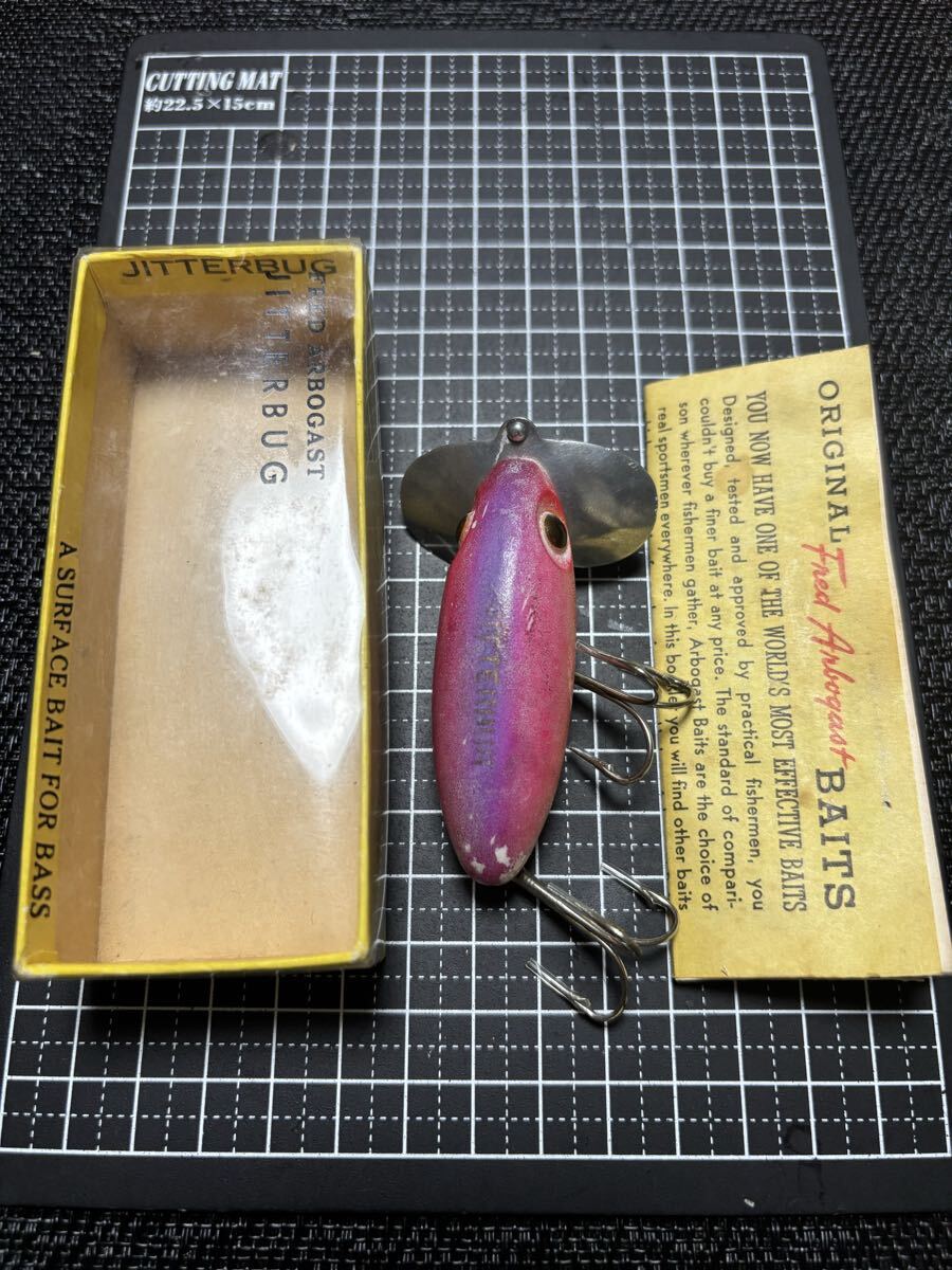 old オールド フレッドアーボガスト ジッターバグ 5/8oz レアカラー 中古!! 検)heddon バルサ50 フェンウィック バグリー拍卖