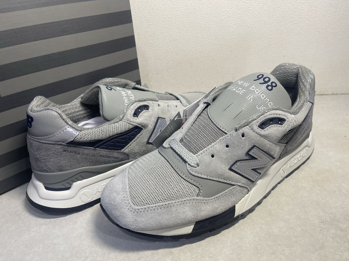 new balance×wtaps ニューバランス×ダブルタップス U998WT GREY グレー US9 国内正規 未使用新品拍卖