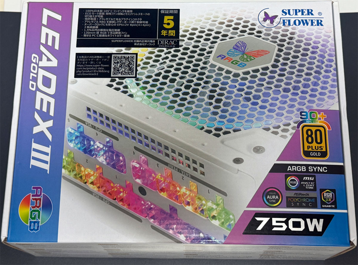 SUPER FLOWER LEADEX III GOLD ARGB 750W 拍卖