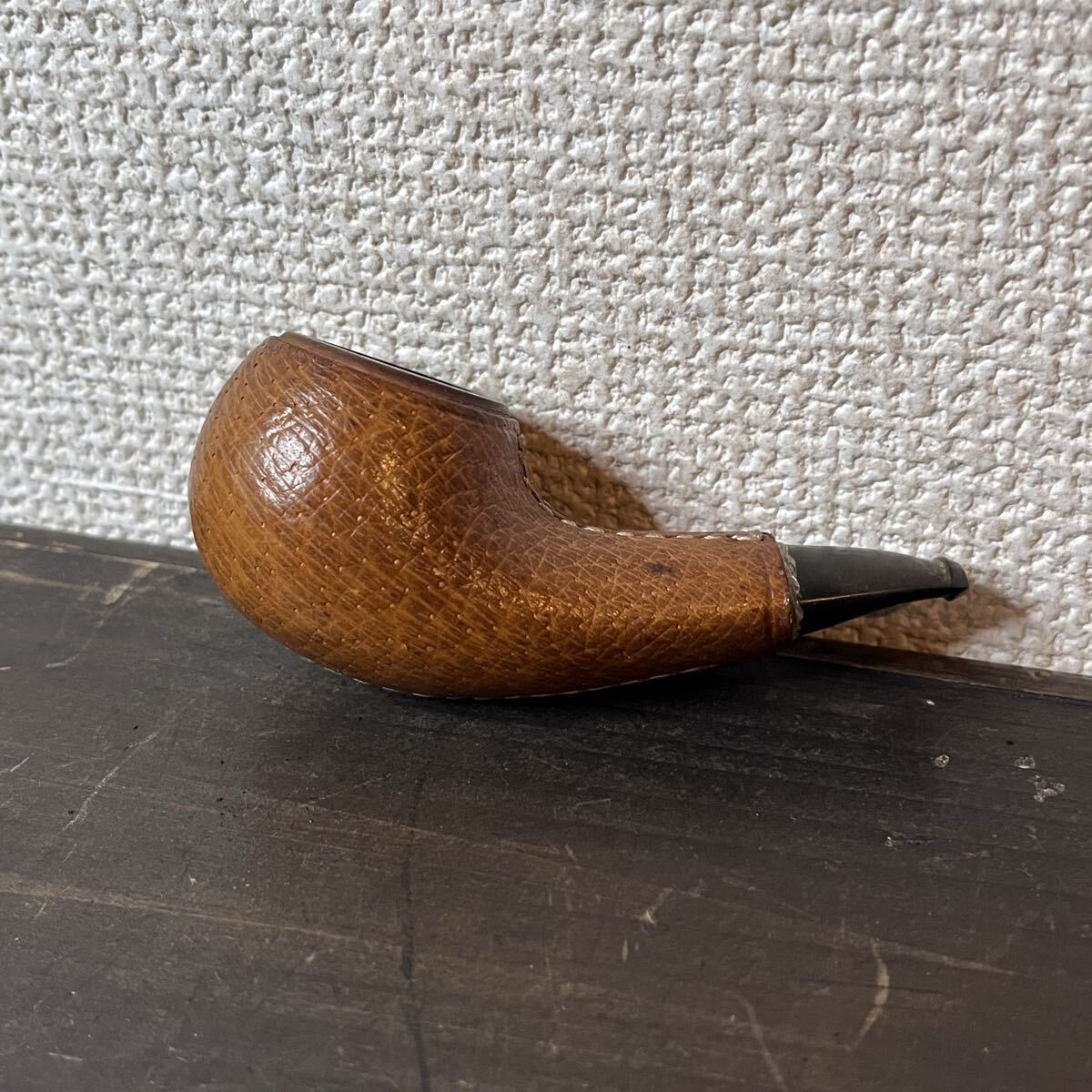 希少 LOLLO ITALY イタリア製 レザー巻 パイプ 喫煙具 拍卖