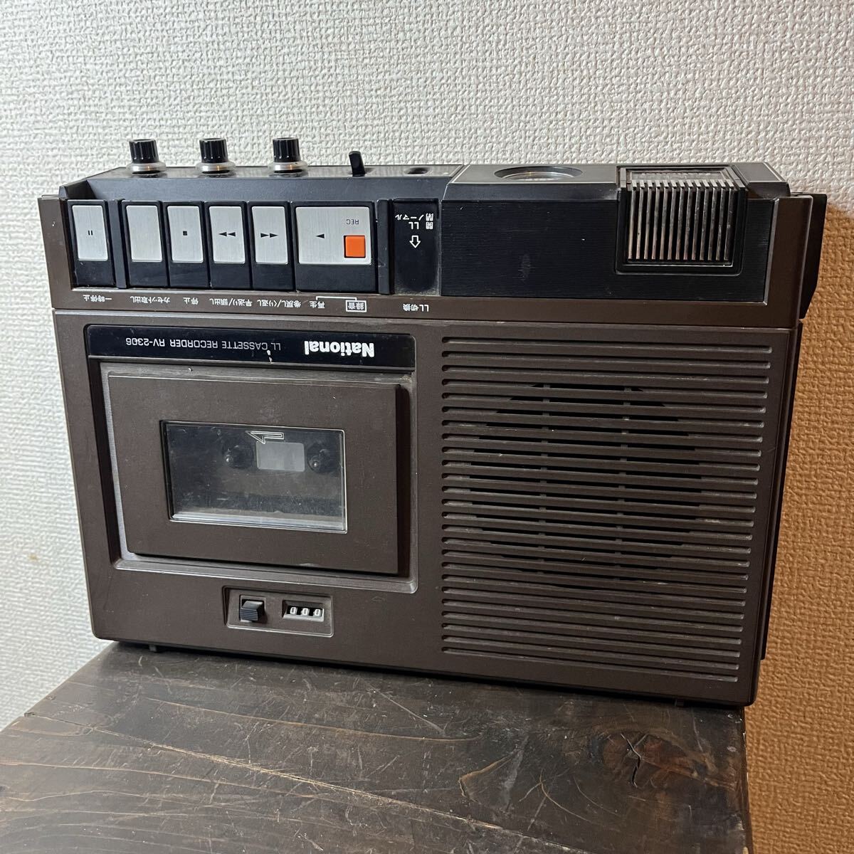 National ナショナル RV-2306 カセットレコーダー 部品取り 動作未確認 当時物 昭和レトロ拍卖