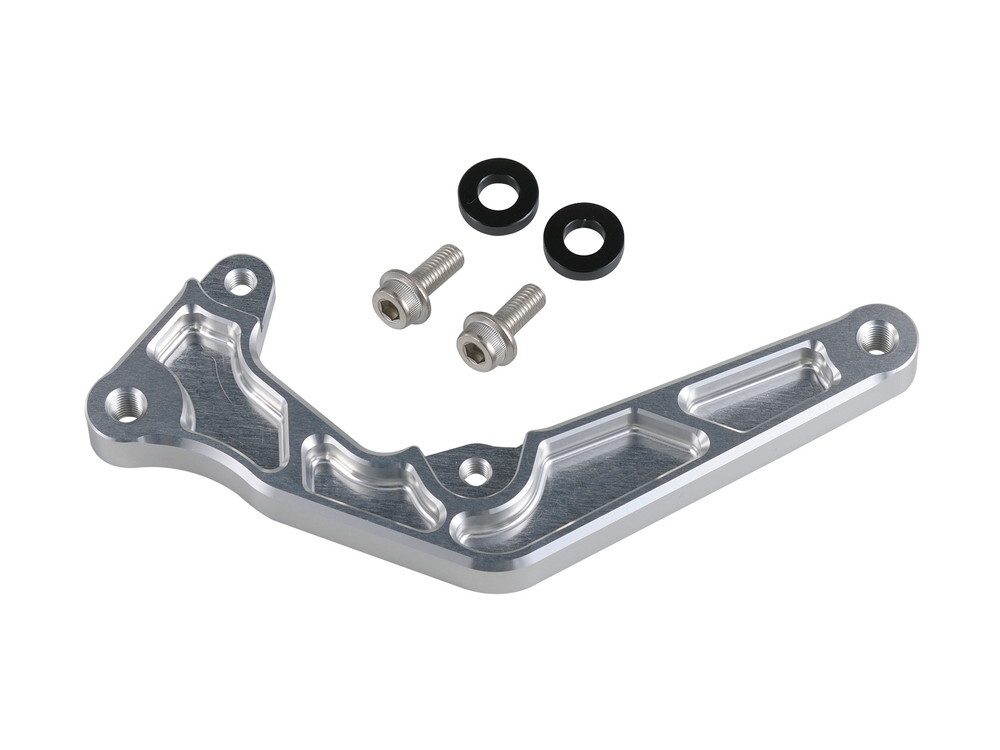 シグナスX-SR(2016-2018/BF91-BF94)用リア キャリパーサポート For ブレンボ2pods+ノーマルローター(シルバー)_シフトアップ拍卖