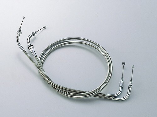 ドラッグスター400/DS400(00-08)用 ロング・スロットルケーブルW(+12cm/メッシュ調) |ハリケーン拍卖