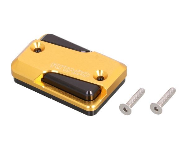 ADV160(KF54)用 アルミマスターシリンダーキャップ(タイプ5/ブラック×ゴールド)|キタコ拍卖