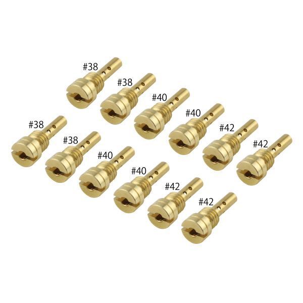 GPZ900R(A7-A16) 用 パイロットジェットSET ケイヒンCVK/FCR(15X5.4) #38#40#42(各4×12個SET)|ポッシュフェイス/POSH拍卖
