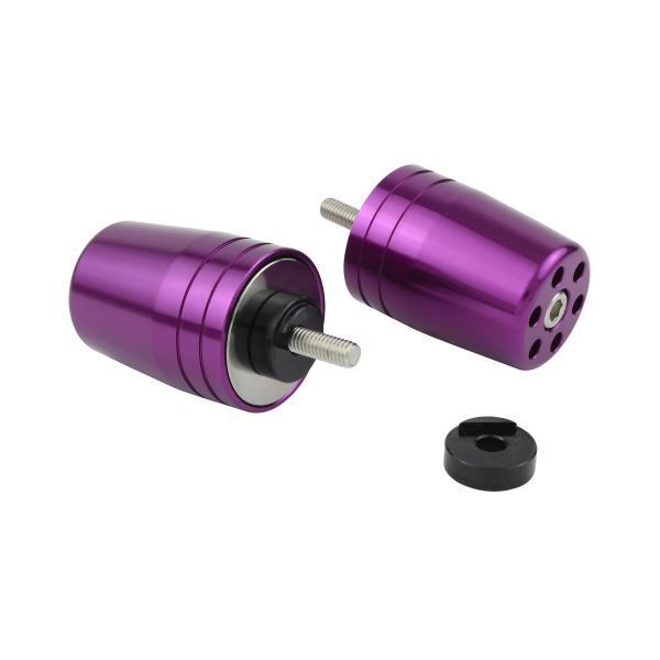 MT-25(2016-2020) 用 ウルトラヘビーバーエンドキャップ M6タイプ ブルーベリー|ポッシュフェイス/POSH拍卖