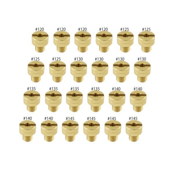TMキャブレター用 メインジェットSET(8X9) ミクニ(丸大) #120#125#130#135#140#145(各4×24個SET)|ポッシュフェイス/POSH拍卖