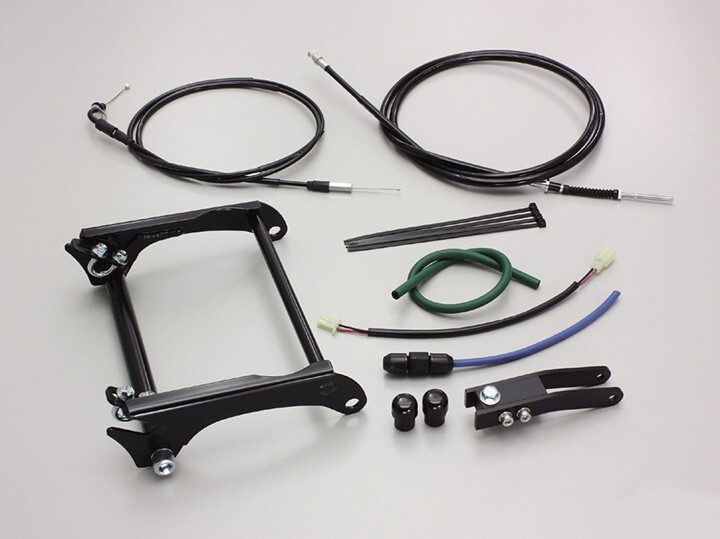 JOG(7ps)/トランク/JOG-Z/ZS/EX(3YJ/3YK1-3/5)用 ロングホイールベース・フルキット(ブラック)|ハリケーン拍卖