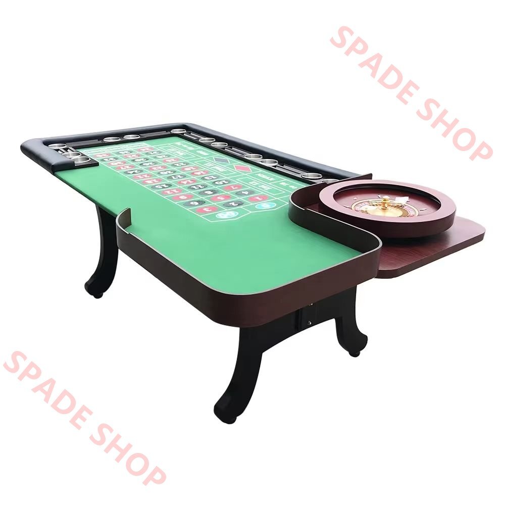 超豪華ポーカーテーブル 長方形 ロシアンルーレット卓 ハイエンドプライベートカスタムホールデムサイコロ カジプホルダー付き240*125*90cm拍卖