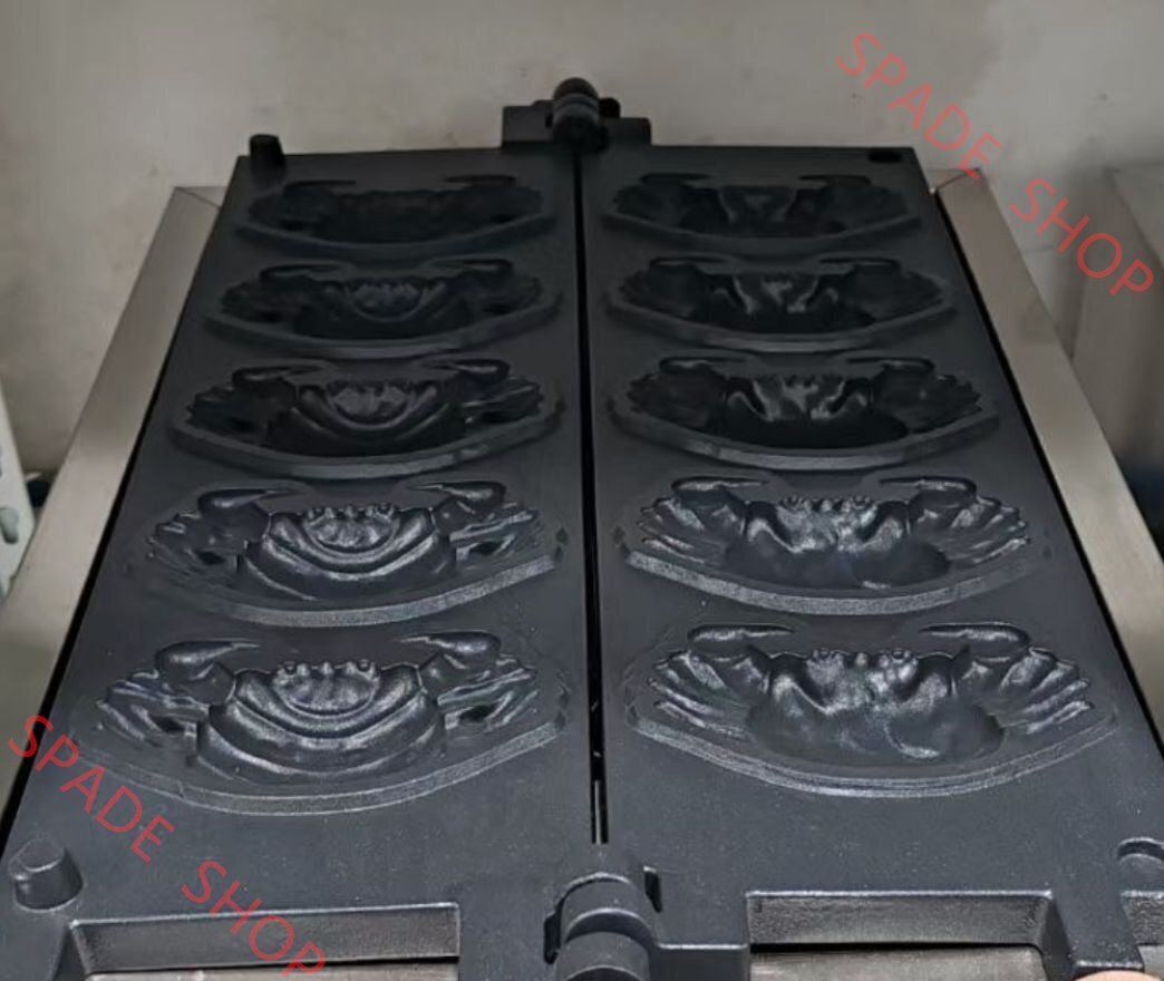 LPガス カニ焼き機 カニのベビーカステラ 5穴 万能焼きガス ガス式_業務用_飲食店_店舗用品拍卖