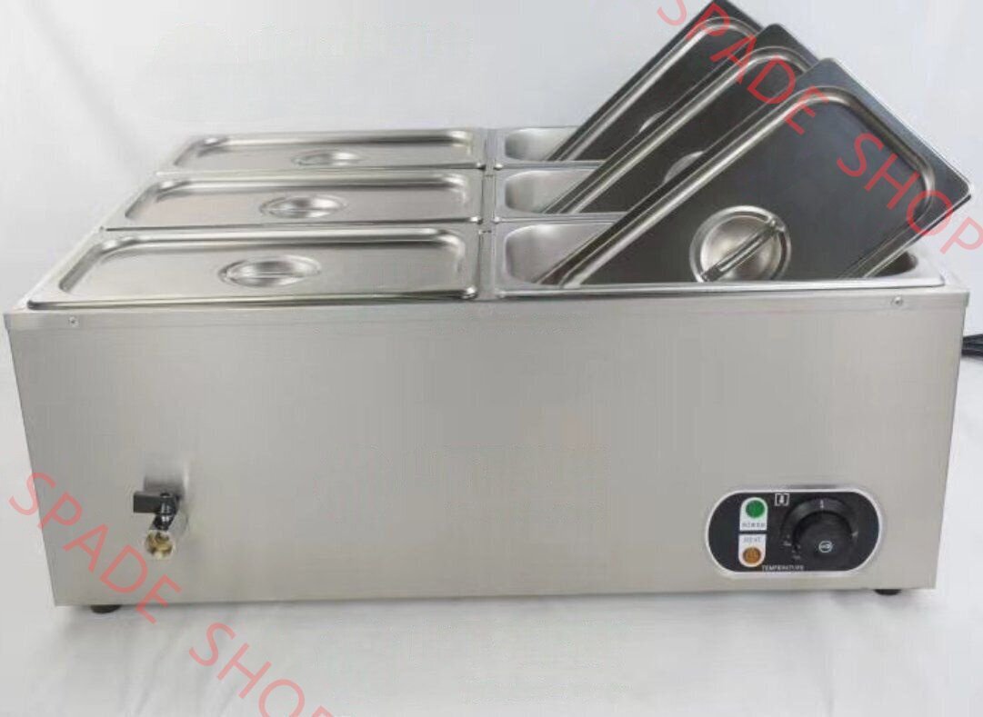 電気フードウォーマー 食材保温 卓上ウォーマー 湯煎式 大きいサイズ 6杯 単相 1 00V_業務用拍卖