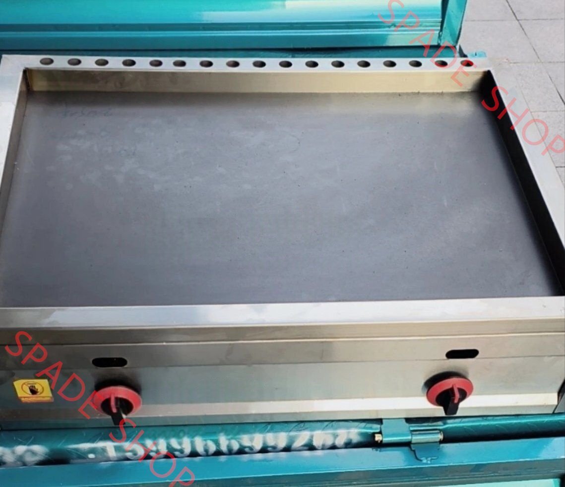 業務用 LPガス式 全周フチ 鉄板焼 グリドル お好み焼きそば 鉄板焼器 鉄板W50D40cm 厚10mm拍卖