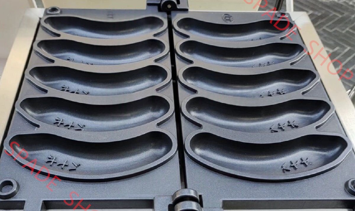 LPガス バナナ型 焼き機 ワッフル メーカー 焼成取数5個 バナナ焼き器 LPガス式_業務用_厨房機器拍卖