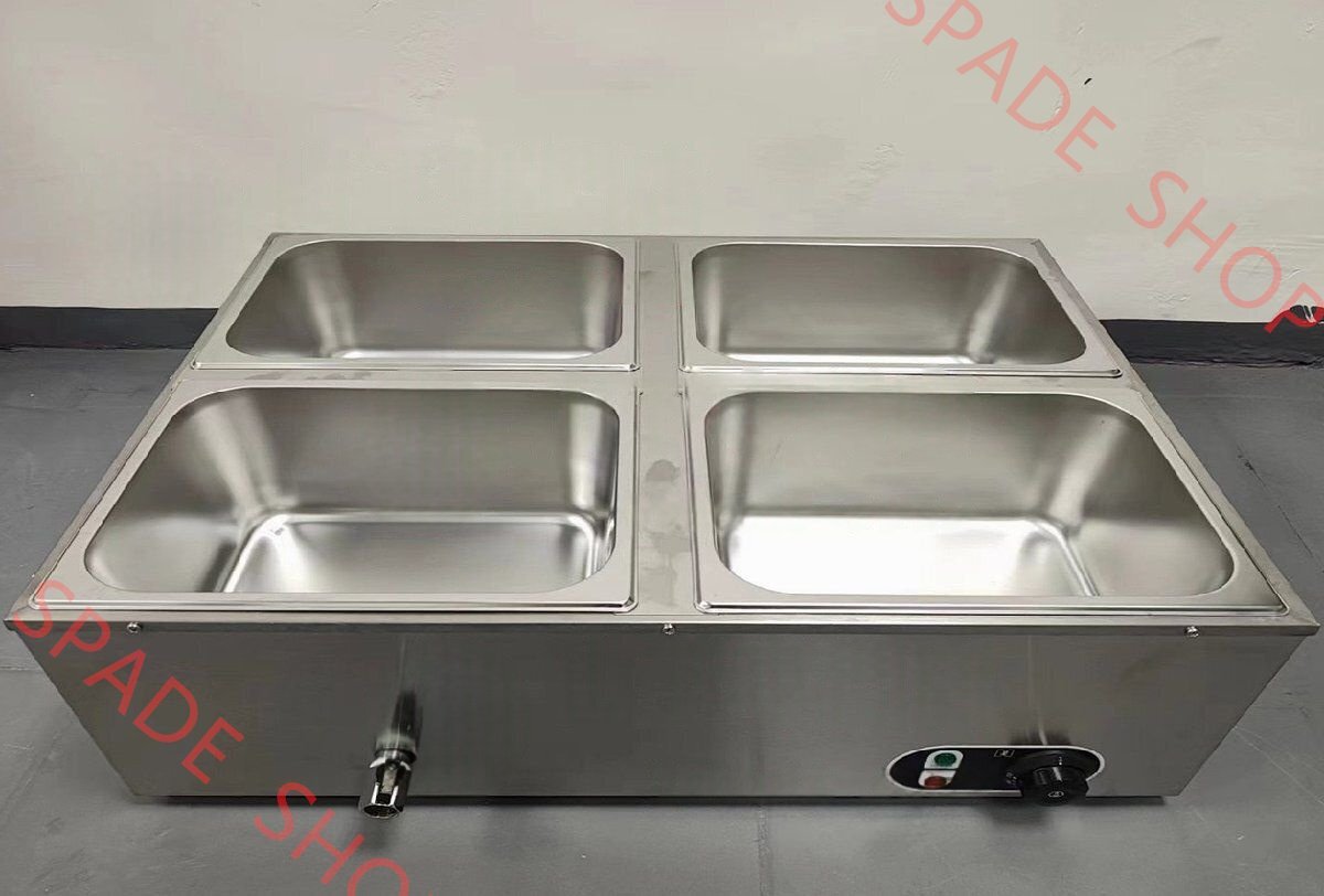 電気フードウォーマー 食材保温 卓上ウォーマー 湯煎式 4杯 単相 100V_業務用_厨房機器拍卖