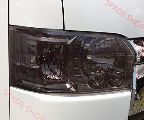 200系ハイエース レジアス 4型 5型用 ヘッドライトカバー バイオレットスモーク 標準ワイド薄紫 左右2個セット拍卖