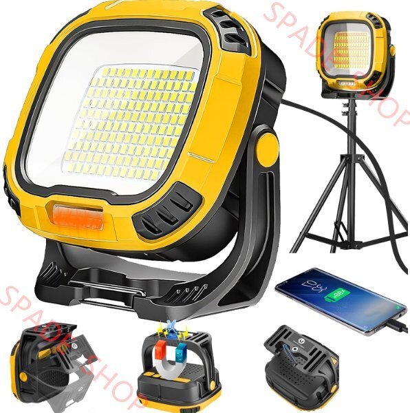 投光器 LED作業灯 ソーラーランタン 集魚灯 4000mAh 高輝度 USB充電式 モバイルバッテリー機能 強力磁気設計4段階調光停電対応 防災グッズ拍卖