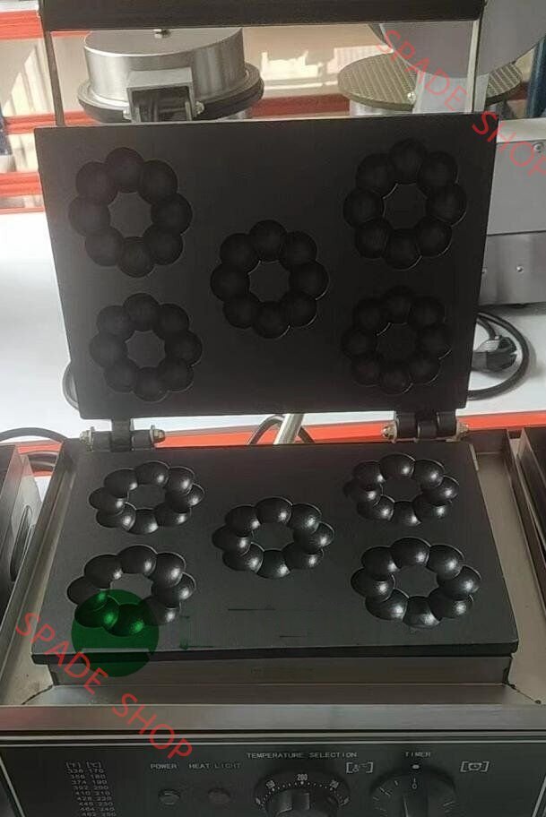 電気 梅型ワッフル器具 ベイクド・ドーナッツベイカー 5個焼 単相100V_業務用_厨房機器_店舗用品拍卖