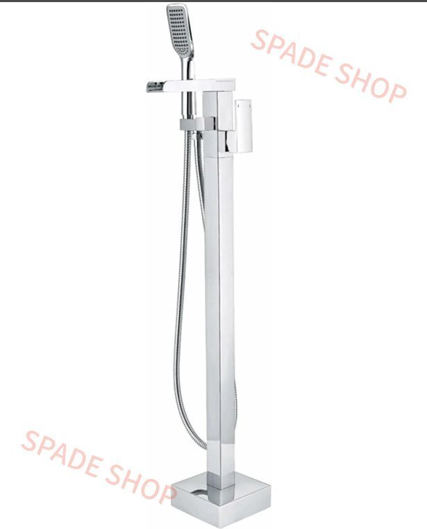 床置き型浴槽水栓 ブラッシュゴールド 2 モード ハンドシャワー付き浴室水栓,クロム拍卖