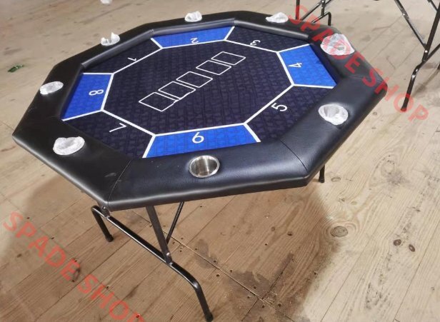 デュアルポーカーチップテーブル・八角形テーブル・鉄脚・ポーカールーム専用(120cm)拍卖