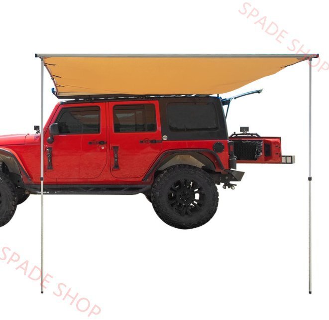 車用サイドオーニング 防風 防雨 1~5人用タープ 多機能 防水車用タープ 組み合わせ自由 ソロ 広い サンシェード カーテント キャンプ用品拍卖