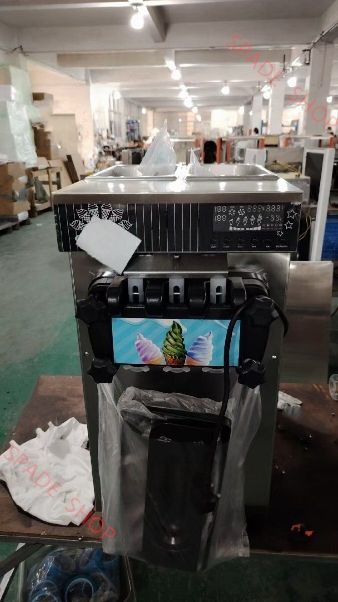 業務用 ソフトクリームサーバー 卓上型 ソフトクリームマシーン 18-25KG/H 単相100V拍卖