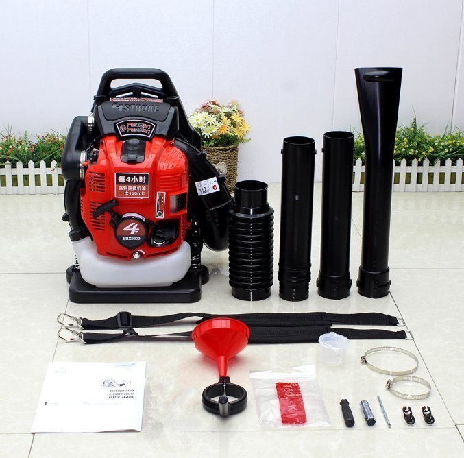 【即納】エンジン式 背負式 ブロワーブロアー ブロワ 4サイクル ハイパワー 強力 排気量75.6cc 送風機 掃除 砂 道路 枯葉 ストラップ付き拍卖