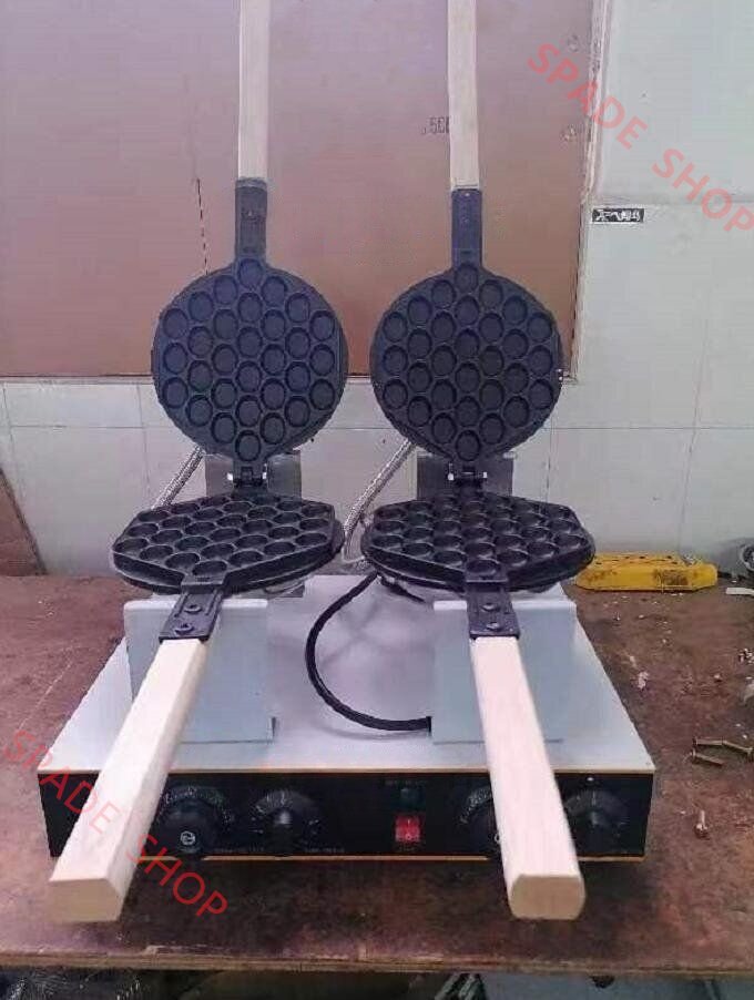 電気 スイーツ エッグ バブル ワッフルメーカー 2連 単相100V_業務用_厨房機器_飲食店_店舗用品拍卖