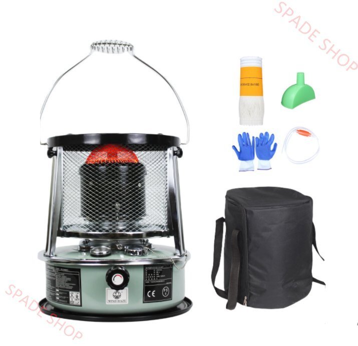 可昇降灯油暖房炉家庭用アウトドアキャンプバーベキュー氷釣り灯油暖房ポータブルストーブ 軽量 小型加熱 対流加熱 省エネ 付属品付き拍卖