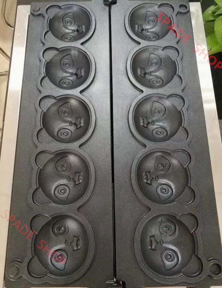 電気 クマ型 ワッフルベーカー 小さなクマのワッフルメーカー 5個焼き 単相100V_業務用拍卖