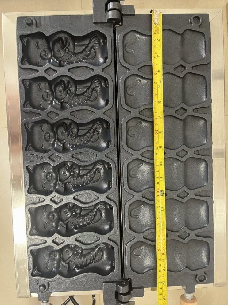 LPガス スティックワッフル めでたい焼き 鯛抱き猫き焼き器 6個焼き LPガス式_業務用_厨房機器拍卖