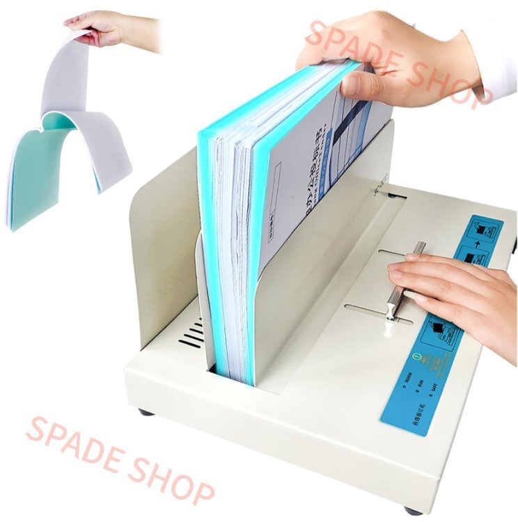 熱製本機 サーマバインド A3/A4 製本厚90mm ホットメルト式製本機 冷却ファン付き 3段階の温度調節可能 本を自動でクランプ 無線綴じ 強固拍卖