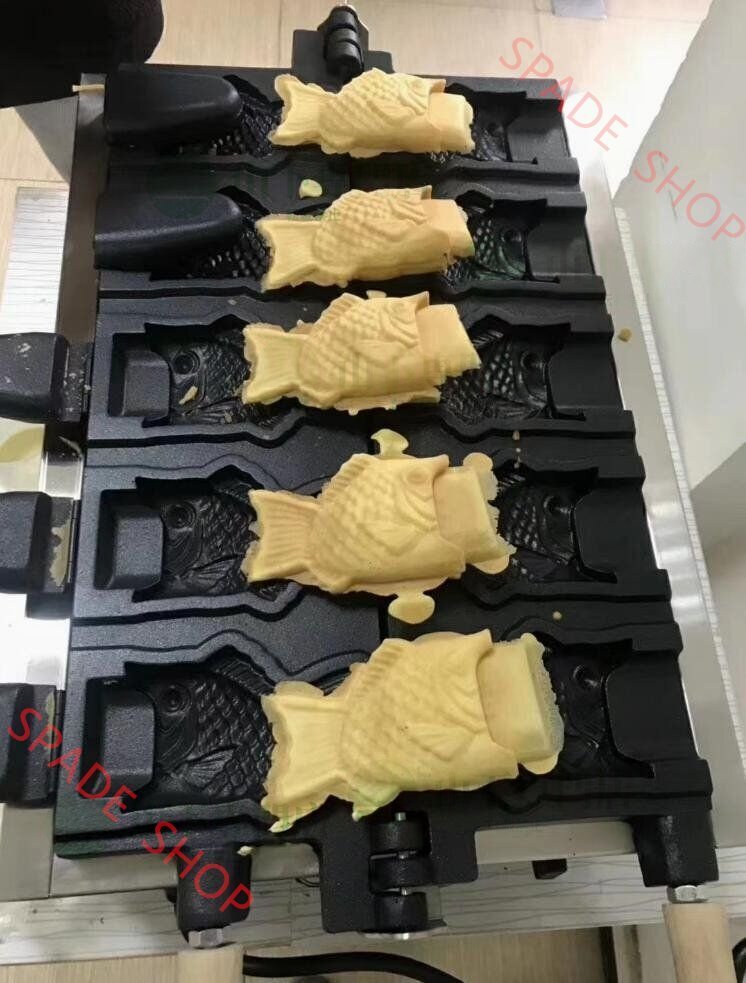 業務用 電気 アイスコーン たい焼き器 アイスクリームコーンメーカー 5個焼き 単相 100V拍卖