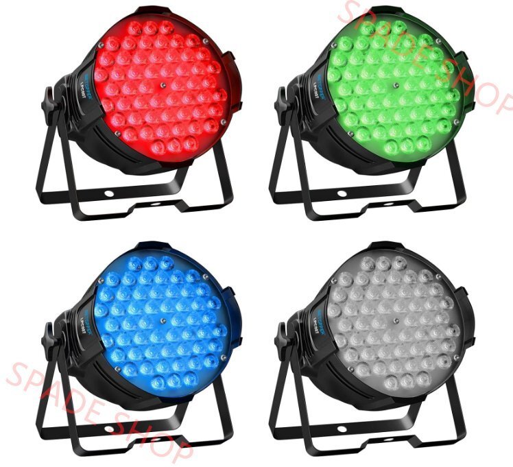 ディスコライト LPC007 54x3W RGB LED 舞台照明 6色変換ステージライト ステージ照明 DMX512 3/7CH パーティライト スポットライト DJ拍卖