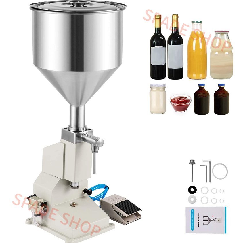 充填機 分注器 液体充填機 空気圧充填機 ペースト充填機 液体充填装置 定量小型充填機 卓上型 ステンレス ディスペンサー 手圧酒 (10-100mm拍卖