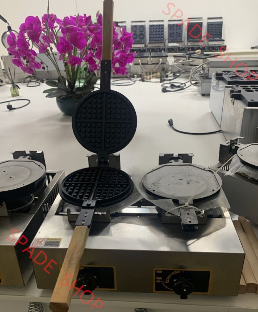 LPガス ワッフルメーカー ワッフル マシン 回転可能な 2連 ガス式_業務用_飲食店_店舗用品_屋台拍卖