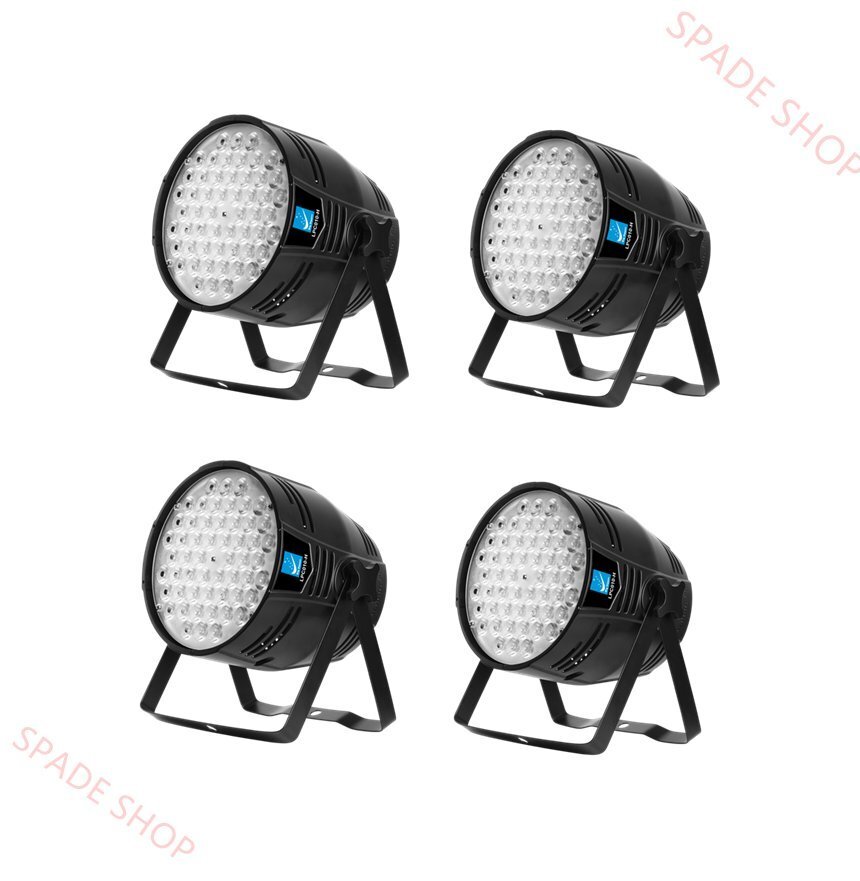 4個セット 舞台照明 LPC010-H 54*4W COB スポットライト ステージライト ステージストロボ効果照明 DMX512 2/4CH パーティライト拍卖