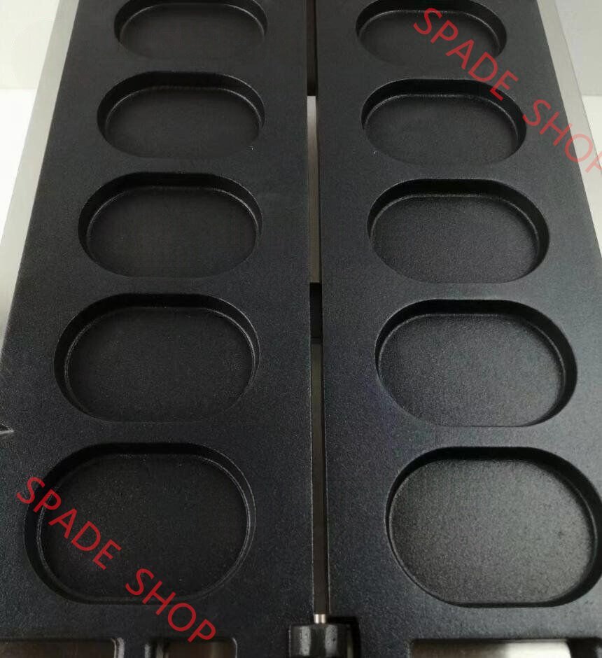 電気 楕円形の今川焼機 6穴 楕円形の大判焼器 大判焼き 回転焼き 単相 1 00V_業務用_厨房機器拍卖