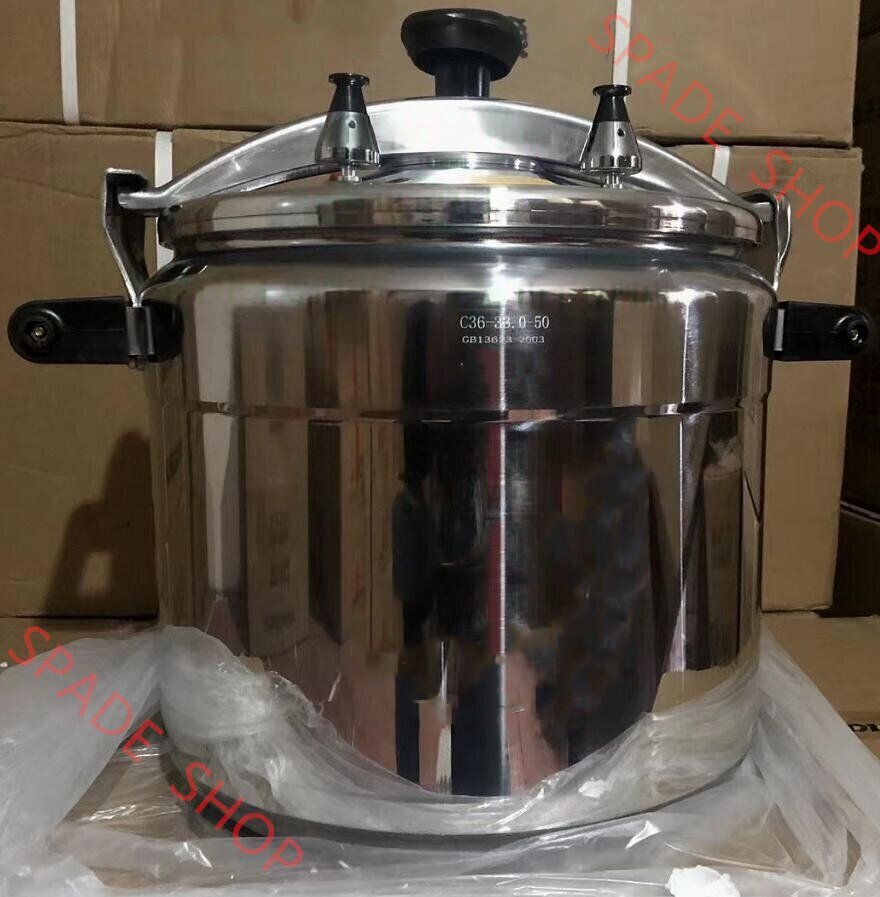 圧力鍋 大型 厨房機器 重ねふた式両手 ラーメン屋 料理屋さん 業務用 家庭用 22L拍卖