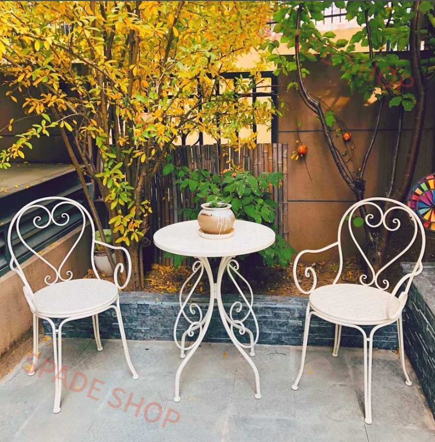 ガーデン テーブルセット 3点セット アルミ 屋外テーブル 椅子セット 防水 強力耐荷重 耐熱 四季通用 組立簡単 おしゃれ拍卖