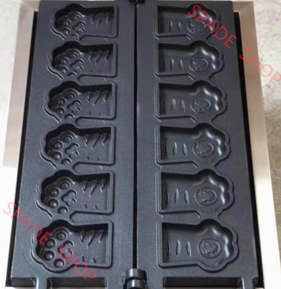 熊の手のベビーカステラ 熊の手焼き機 ワッフルメーカー 6個焼き LPガス式_業務用_厨房機器拍卖