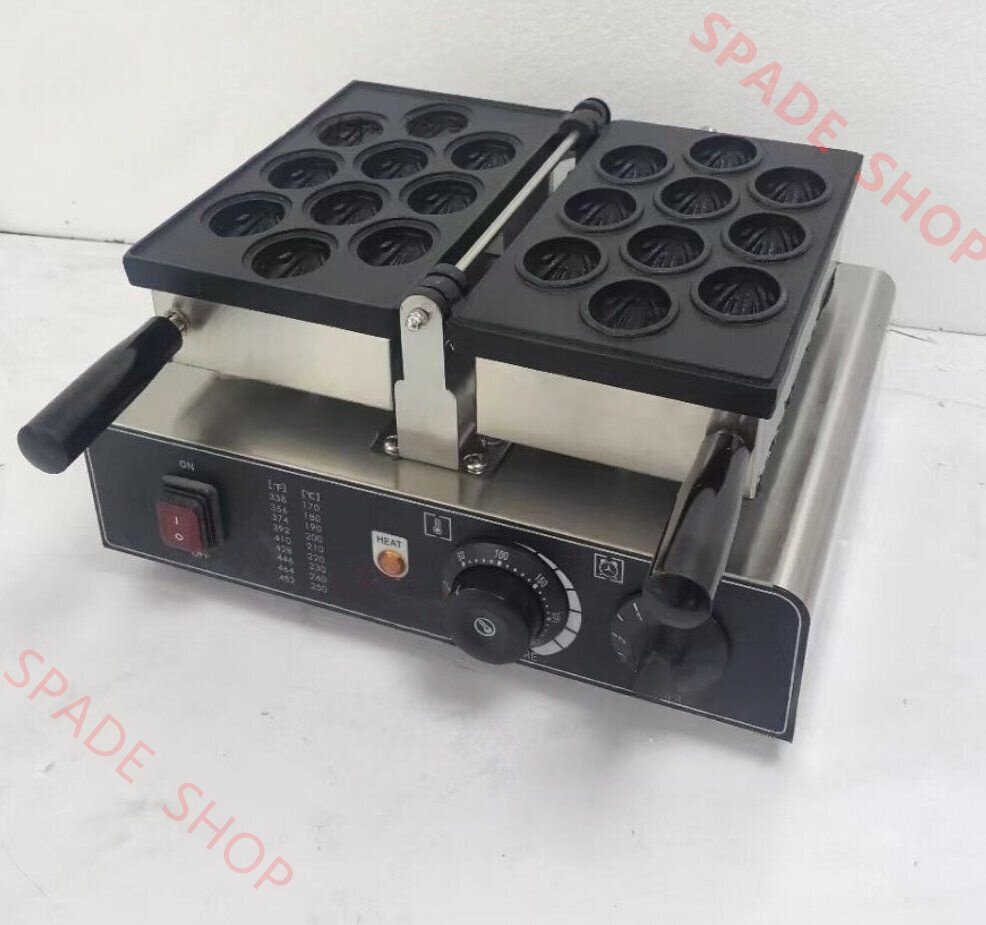 電気 クルミ型のベビーカステラ ベビーカステラ機 ベビーカステラ焼き 10ピース 単相100V_業務用拍卖