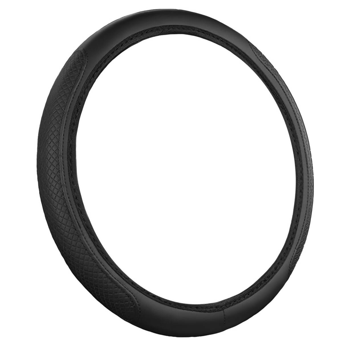 【未使用品】ハンドルカバー ステアリングカバー 車 アクセサリー ドライブ 滑り止め ステアリング グリップ カバー ブラック 黒拍卖